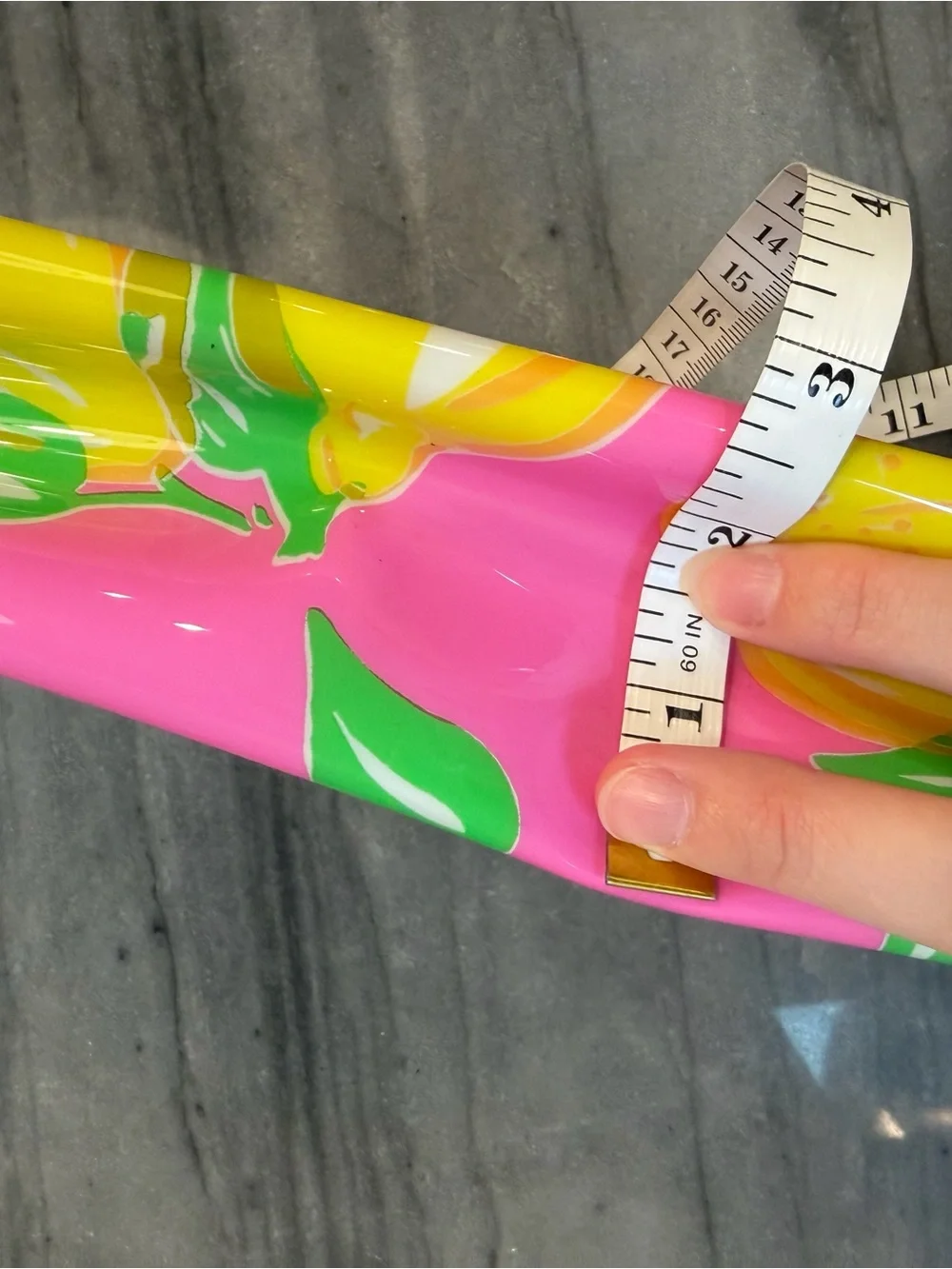Lilly Pulitzer Estée Lauder Pink & Yellow Lemon Cosmetic Pouch